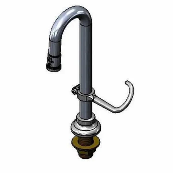 T&S B-2140 9-3/16" Faucet Gooseneck Spout Nozzle — view 1