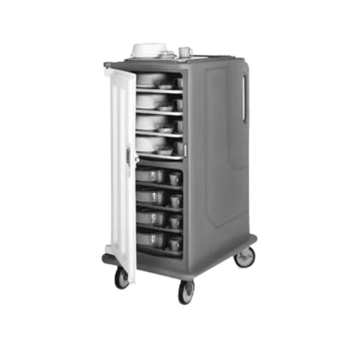 Cambro MDC1520T16615 Charcoal Gray Meal Delivery Cart — view 2