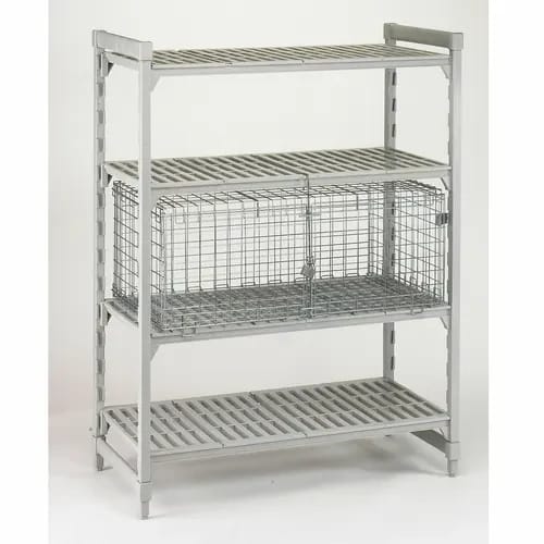 Cambro Camshelving CSSC244818000 Stainless Steel Security Cage 25-1/4"W X 42-1/2"D X 18"H — view 2