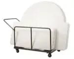 National Public Seating DYMU Folding Table Dolly - Vertical Storage - Round & Rectangular Tables — view 10