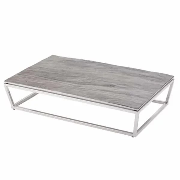 Tablecraft MGL2DW Frostone Distressed Wood Rectangular Melamine Serving Tray 20-3/4" x 6-3/8" — view 2