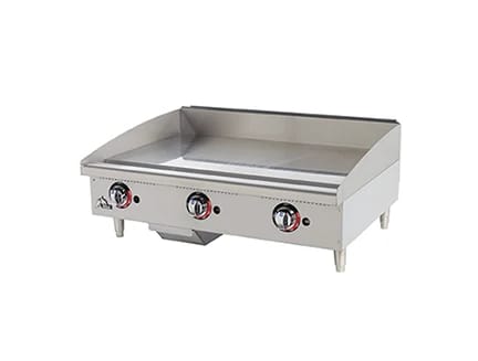 Star 636MF Star-Max® Series Gas Countertop Griddle 36 Inch Wide Manual Control Rectangle Polished Steel 1 Inch Thick Plate Medium-Duty — Natural Gas, 84900 BTU — view 1