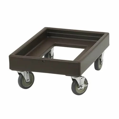 Cambro Camdolly CD100131 Open Frame Dark Brown Food Carrier Dolly — view 1