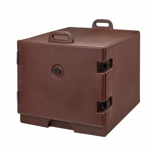 Cambro Camcarrier 1826MTC131 Insulated Dark Brown Front Loader Food Carrier — view 2