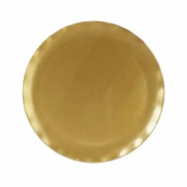 Thunder Group RF1020G Gold Pearl 20" Melamine Plate | Case of 2 — view 1