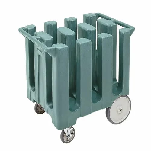 Cambro DC700401 Polyethylene 6 Slate Blue Dish Caddy With 6 Dividers — view 2