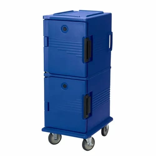 Cambro Ultra Cam Cart UPC800186 Insulated Navy Blue Front Loader Food Carrier — view 1