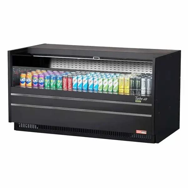 Turbo Air TOM-60UC-B-N Black Drop-In Open Display Case Merchandiser 60-1/4"W — view 1
