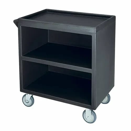Cambro BC3304S110 3-Shelf 500 Lb. Capacity Black Utility Bus Cart — view 2