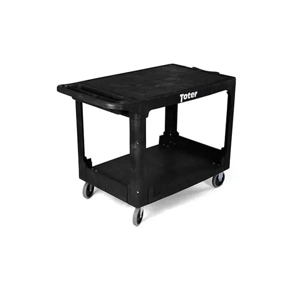 Toter UCF00-S0002 Heavy Duty 2-Flat Shelf 550 lb. Capacity Large Utility Cart — view 2