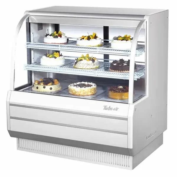Turbo Air TCGB-48-W-N Refrigerated White Bakery Display Case 48-1/2"W — view 2