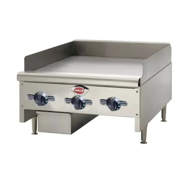 Wells HDTG-6030G Heavy Duty 150,000 BTU Thermostatic Control Gas Griddle 60"W — view 1