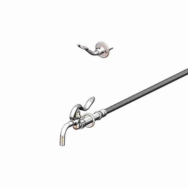 T&S B-0102-BKT Pot and Glass Filler Assembly with 68" Hose and Wall Hook — view 2