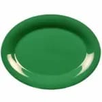 Thunder Group CR213RD Orange 13-1/2" x 10-1/2" Oval Melamine Platter | Case of 12 — view 3