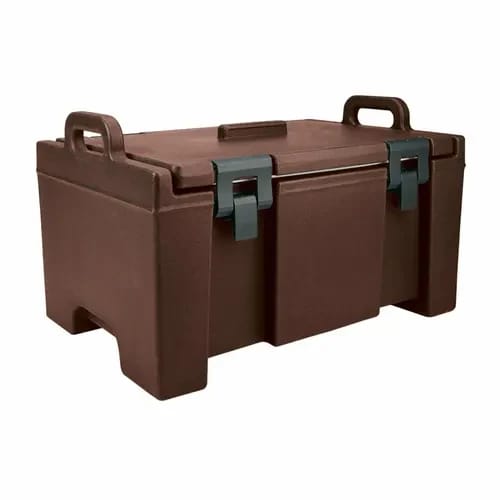 Cambro Ultra Pan Carrier UPC100131 Dark Brown Top Loader 8" Deep — view 1