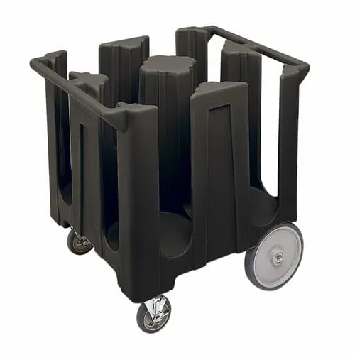 Cambro DC1225110 Polyethylene 4 Black Dish Caddy With 4 Dividers — view 2