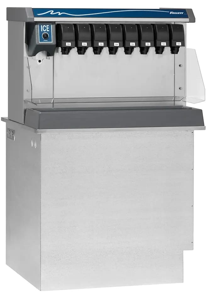 Follett Vision™ Series VU155B8LP Drop-In Ice and Beverage Dispenser 150 Pound Storage Push-Button Dispense Cube, Nugget Style Ice — 115V, 1PH — view 1