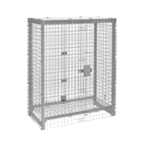 Cambro Camshelving CPFWSC244860000 Stainless Steel Security Cage 50-1/4"W X 26-3/4"D X 61-1/2"H — view 1