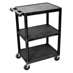 Toter UCF00-S0002 Heavy Duty 2-Flat Shelf 550 lb. Capacity Large Utility Cart — view 3