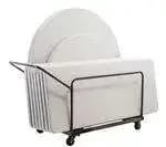 National Public Seating DYMU Folding Table Dolly - Vertical Storage - Round & Rectangular Tables — view 7