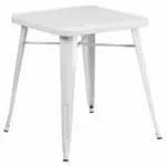 Flash Furniture CH-31330-29-OR-GG 23-3/4" Square Dining Height Galvanized Steel Orange Table — view 5
