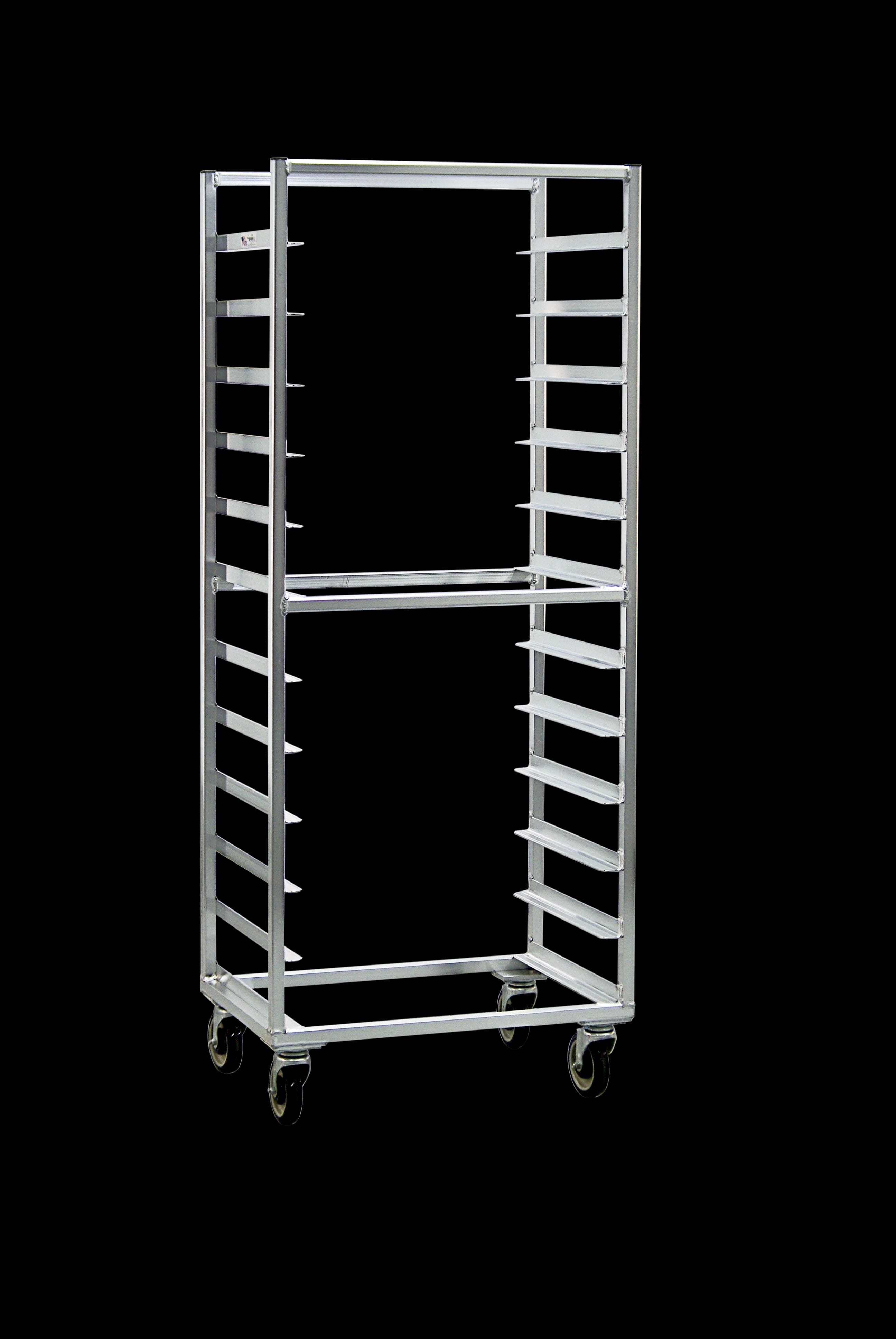 Carter-Hoffmann® O8612W Portable Aluminum Pan Rack Single Width Open Style Side-Loaded 12 Pan Capacity — view 1