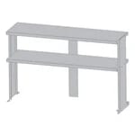 Turbo Air TSOS-4R-T Stainless Steel Double Tier Overshelf for Sandwich Prep Tables 48"W — view 7