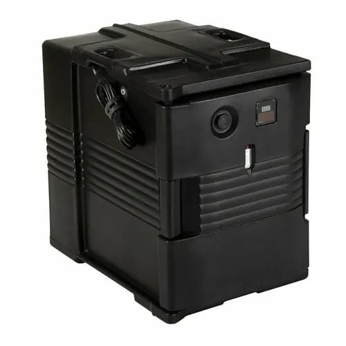 Cambro Ultra Pan Carrier UPCH400110 Insulated Black Front Loader Food Carrier — view 2