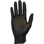 Impact GNPR-LG-BK Large Powder Free Black Nitrile Disposable Gloves | Box of 100 — view 3