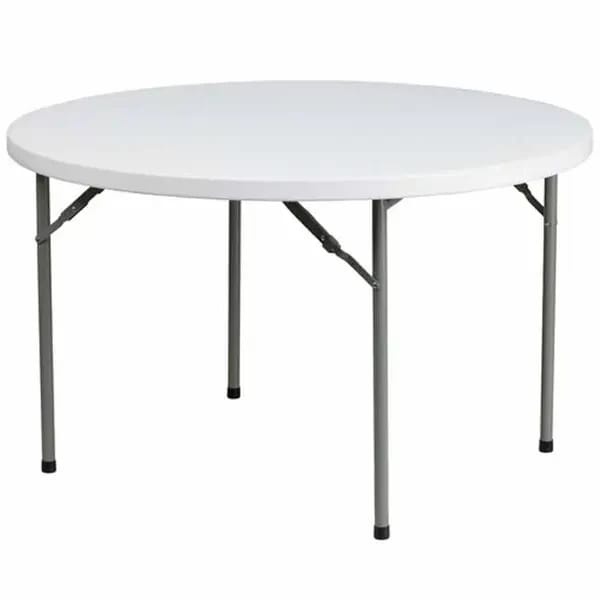 Flash Furniture DAD-YCZ-122R-GG 48" Granite White Plastic Top Folding Table — view 2