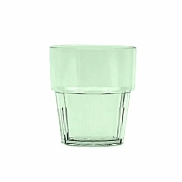 Thunder Group PLPCTB108GR 8 oz. Green Polycarbonate Rocks Glass | Case of 12 — view 2
