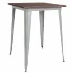 Flash Furniture CH-51090-40-BL-GG Round Bar Height Metal Blue Table — view 6