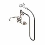T&S B-0168 8" Wall Mount Pre-Rinse Faucet with Spray Assembly with Spray Hose — view 4