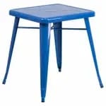 Flash Furniture CH-31330-29-OR-GG 23-3/4" Square Dining Height Galvanized Steel Orange Table — view 3