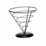 Tablecraft 10741 4" Square Gold Crackle Pattern Aluminum Snack Basket — view 5