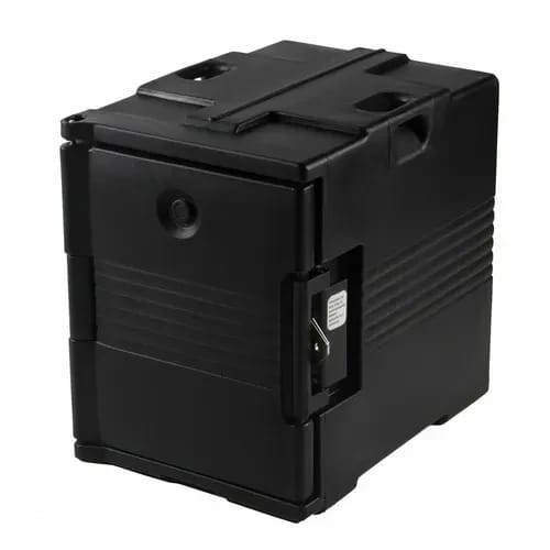 Cambro Ultra Pan Carrier UPC400SP110 Insulated Black Front Loader Food Carrier — view 2