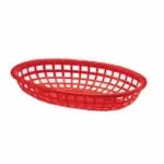 Tablecraft 1071FG Forest Green Oval Platter Basket 8" x 5-1/4" x 2" | Case of 36 — view 5