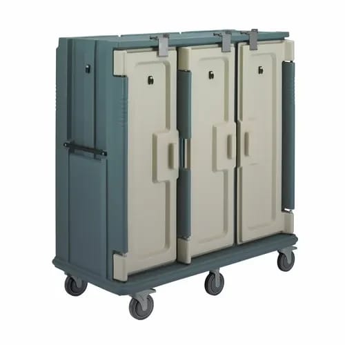 Cambro MDC1418T30401 Slate Blue Meal Delivery Cart — view 2