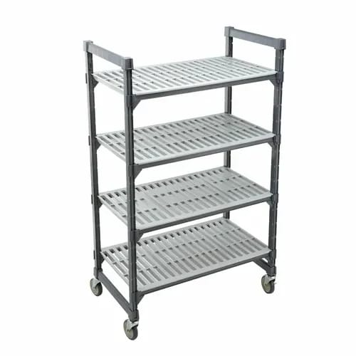 Cambro Camshelving EMU183670V4580 4-Shelf Polypropylene Brushed Graphite Shelving Kit 36"W X 18"D X 70-1/4"H — view 2