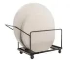 National Public Seating DY-60R Folding Table Dolly - Vertical Storage -48"R, 60"R Tables — view 6