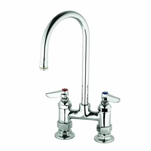 T&S B-0325 4" Deck Mount Double Pantry Faucet — view 2