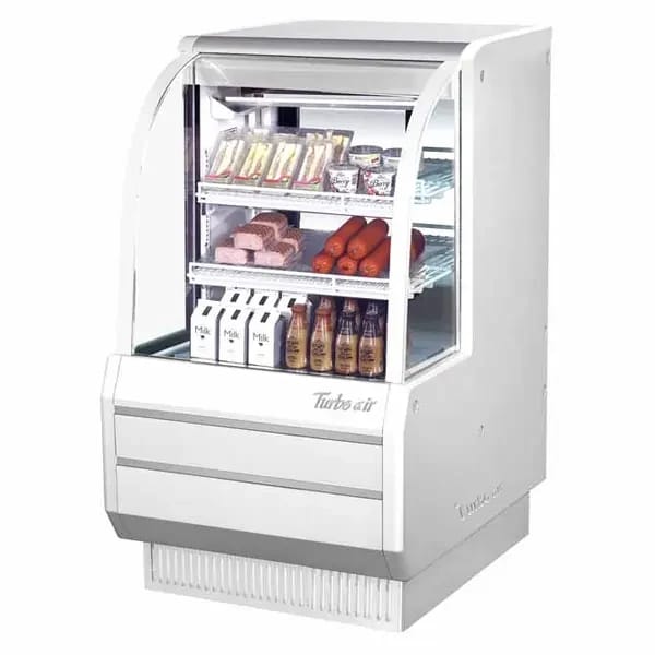 Turbo Air TCDD-36H-W-N Refrigerated White Deli Case 36-1/2"W — view 1