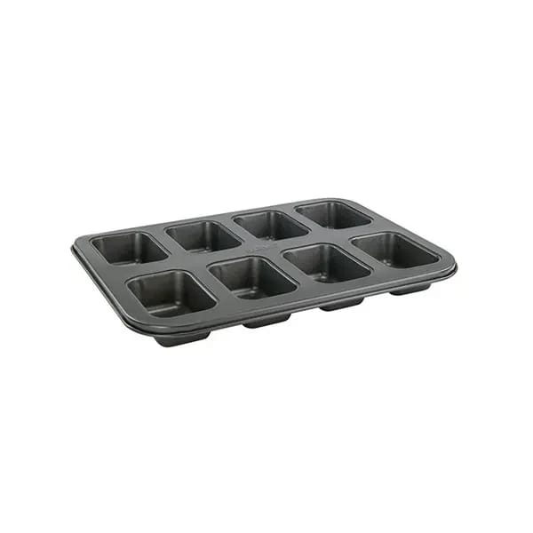 Winco HLF-8MN Carbon Steel Non-Stick 8-Compartment Mini Loaf Pan — view 2