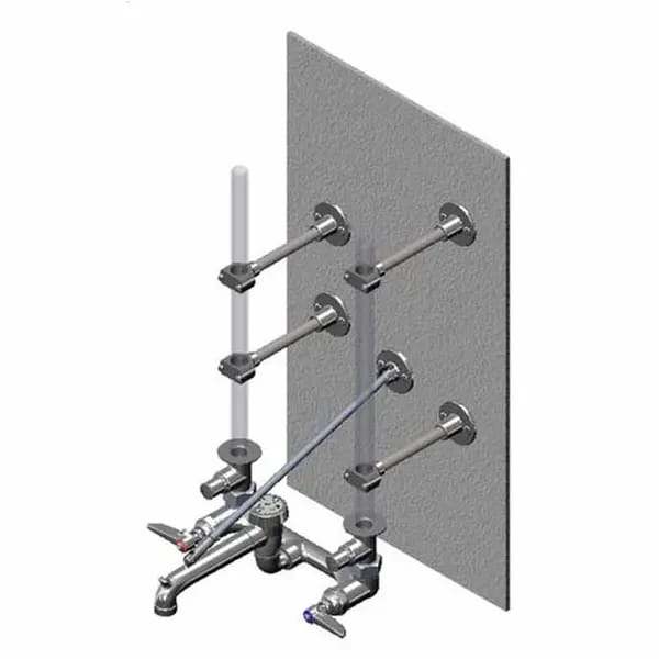 T&S B-0662 8" Wall Mount Service Sink Faucet — view 2