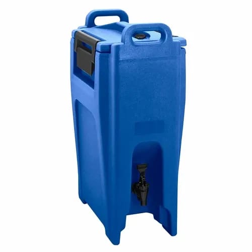 Cambro Camtainer UC500186 5-1/4 Gallon Insulated Navy Blue Beverage Dispenser — view 1