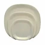 Thunder Group PS3010W Passion White 11" x 11" Square Melamine Plate | Case of 12 — view 3