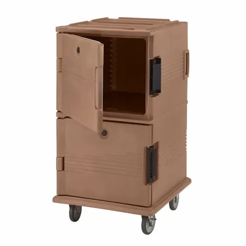 Cambro Ultra Cam Cart UPC1600157 Insulated Coffee Beige Front Loader Food Carrier — view 2