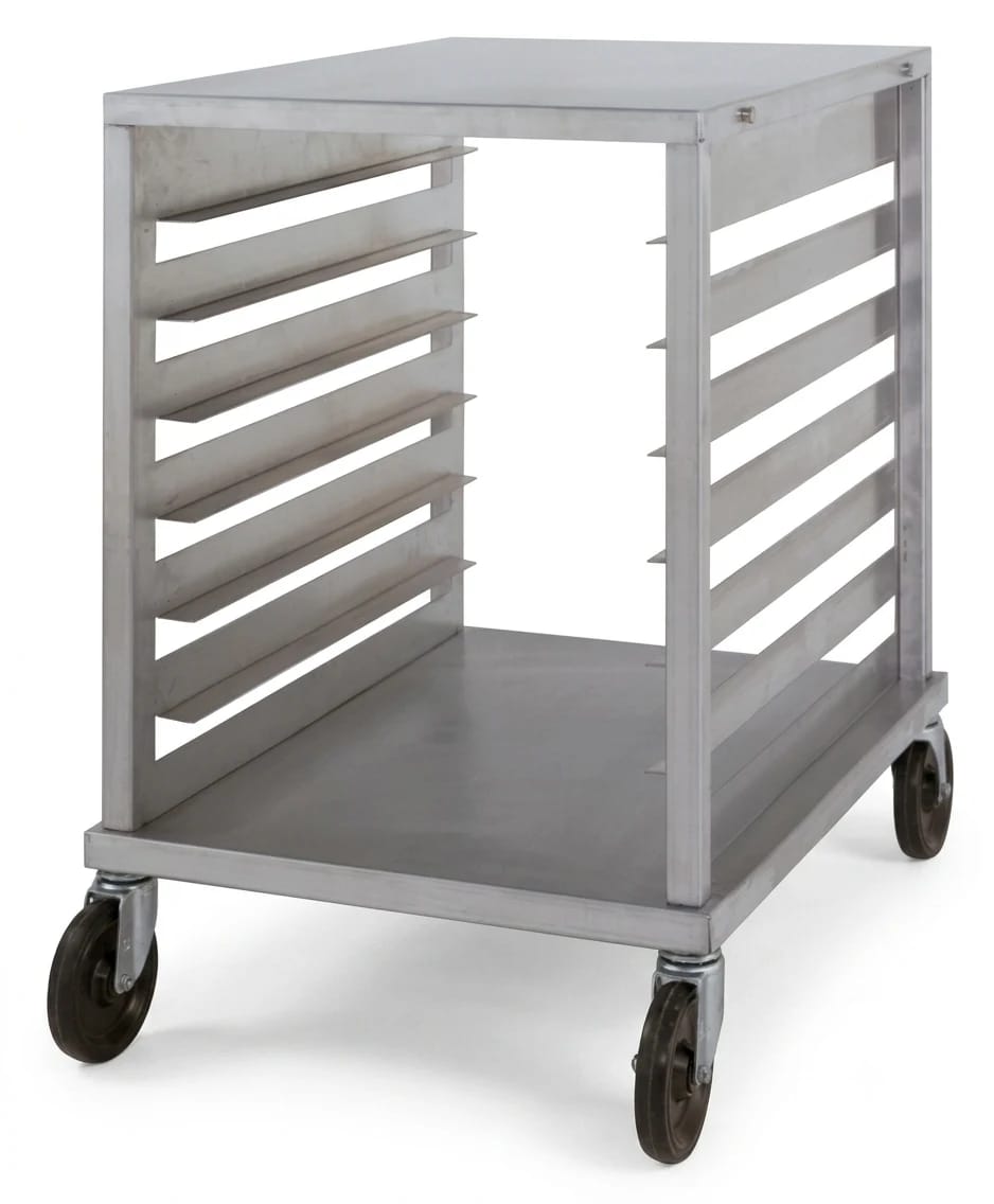 Nu-Vu® SB-1 Portable Aluminum Pan Rack Single Width Knock-Down Style End-Loaded 7 Pan Capacity — view 1