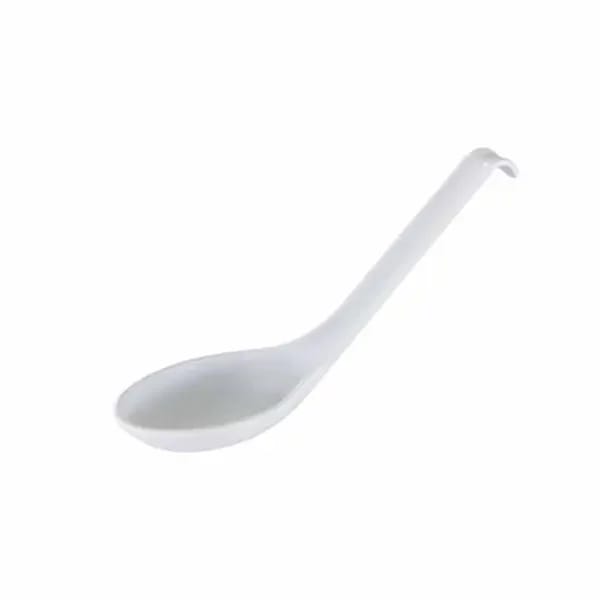 Thunder Group 7200WT Classic White 5/8 oz. Melamine Soup Spoon | Case of 60 — view 1