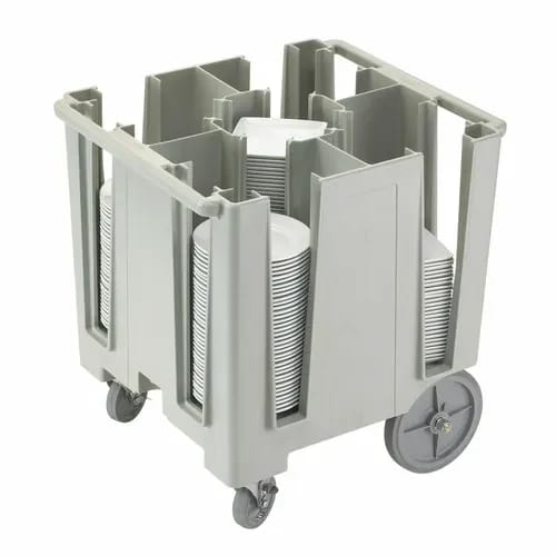 Cambro DCS950480 Polyethylene 5 Speckled Gray Dish Caddy With 5 Dividers — view 2